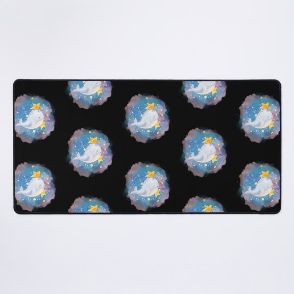 Item preview, Cute Narwhal Swimming Through Space Watercolor Illustration designed and sold by kuremureDesign.