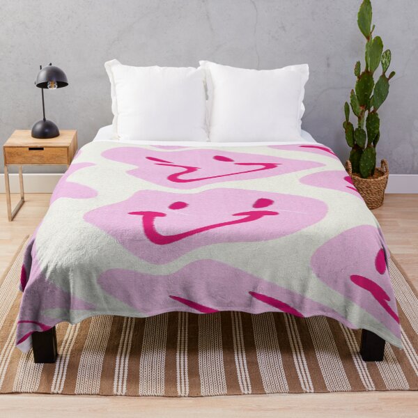 Item preview, aesthetic pink smile pattern designed and sold by eskiastudio.