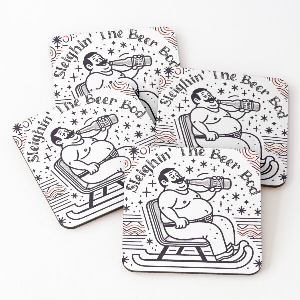 Item preview, Sleighing the beer bod designed and sold by Retro-Rebellion.