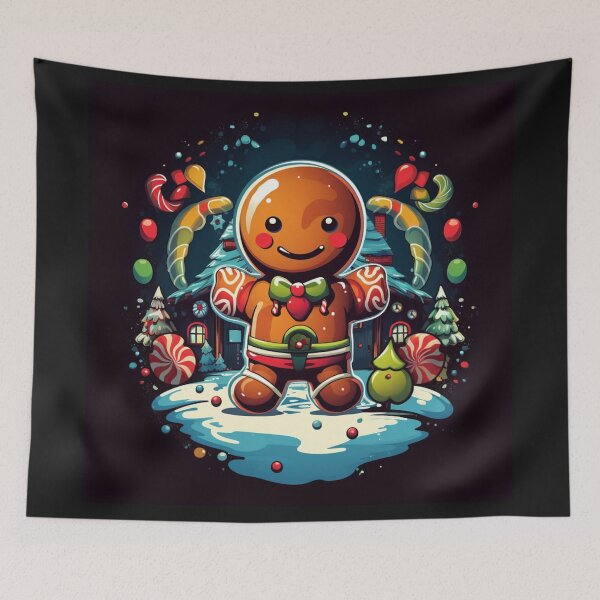 Item preview, Christmas Gingerbread Man Holiday Xmas Comic designed and sold by 0DarkArtz0.