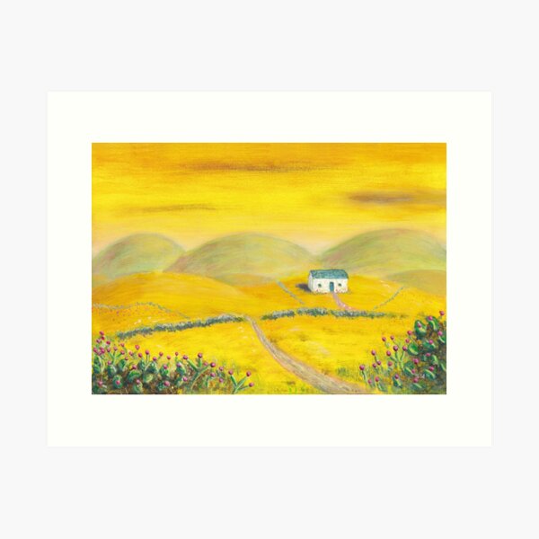 Jaune sensation Impression artistique