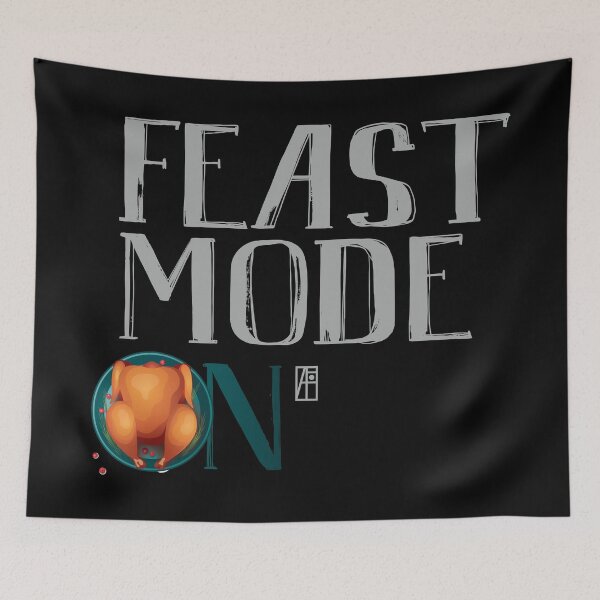 Item preview, Feast Mode ON - Happy Thanksgiving Day - feast on vintage designed and sold by ArtProjectShop.