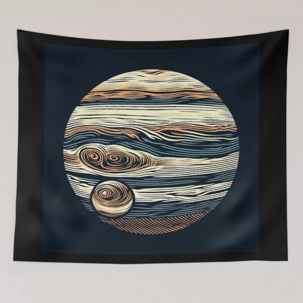 Item preview, SF Jupiter Woodcut 4 designed and sold by CrankyOldDude.