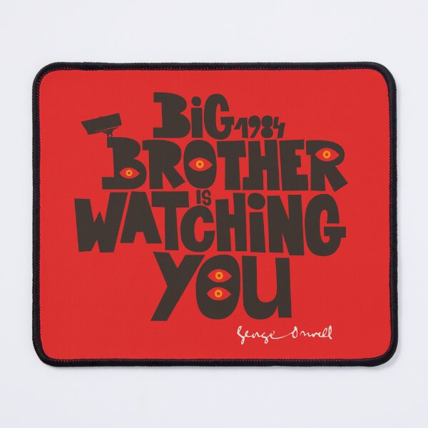 Item preview, Orwellian Tribute - “Big Brother is Watching You” - Dystopian Art Poster in Classic Colors designed and sold by Boogosh.