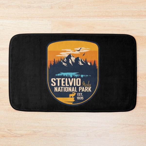 Item preview, Stelvio National Park Italy Retro Badge designed and sold by mountainfad.
