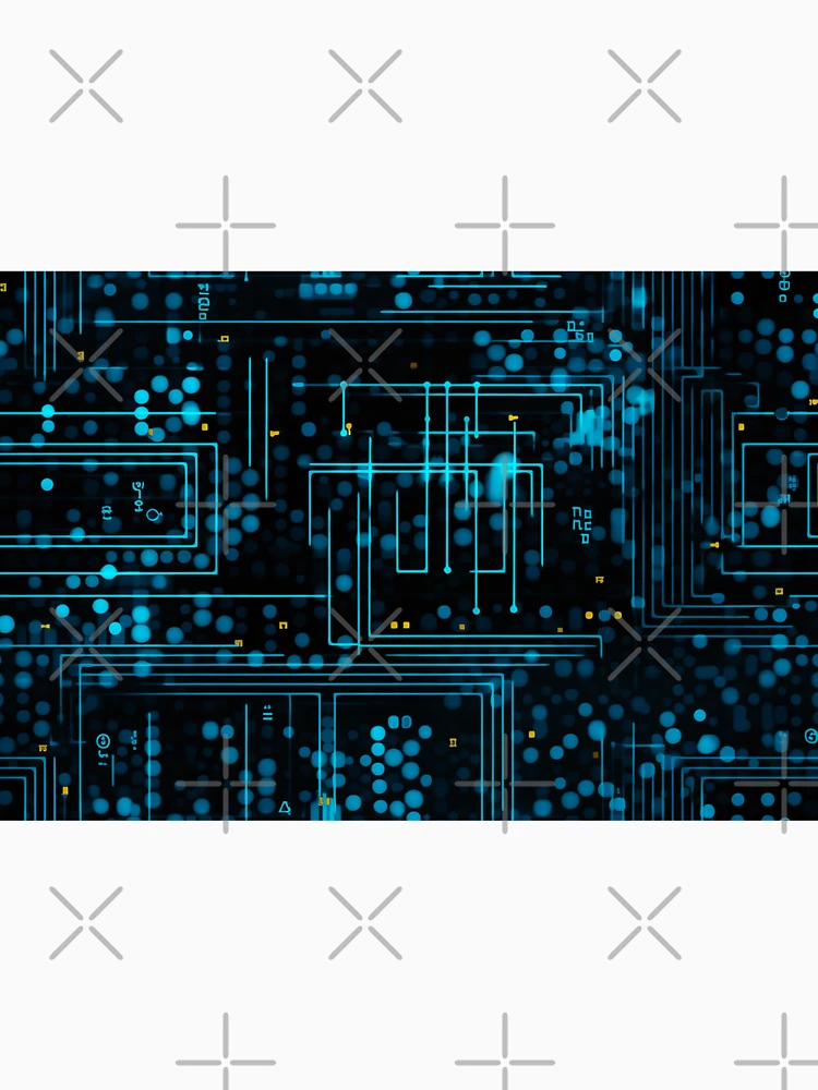 Thumbnail 6 of 6, Pullover Hoodie, Digital Code Abstract Pattern designed and sold by SideSignal.