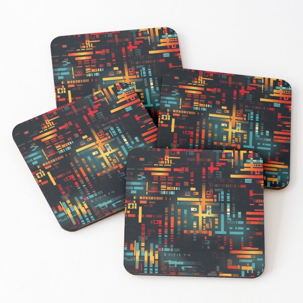 Item preview, Digital Code Abstract Pattern designed and sold by SideSignal.