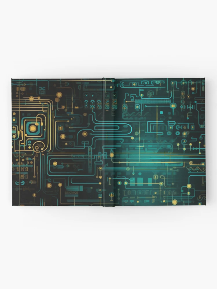 Thumbnail 2 of 3, Journal, Digital Code Abstract Pattern designed and sold by SideSignal.