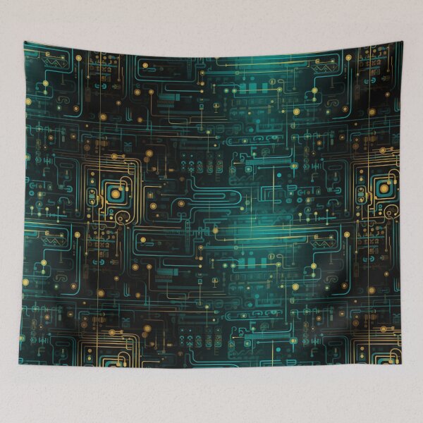 Item preview, Digital Code Abstract Pattern designed and sold by SideSignal.