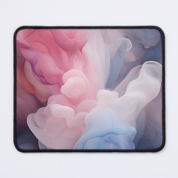 Item preview, Blue and Pink Haze Flowing Fabrics Art designed and sold by TinyTints.