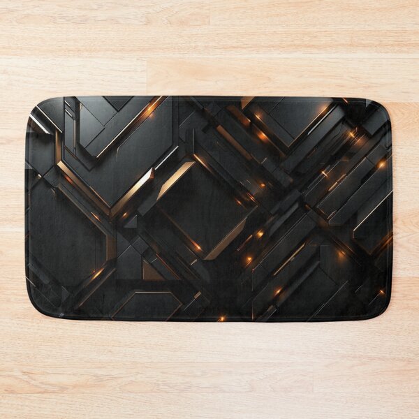 Item preview, Future Tech Abstract Geometric Black designed and sold by dreamingbliss.
