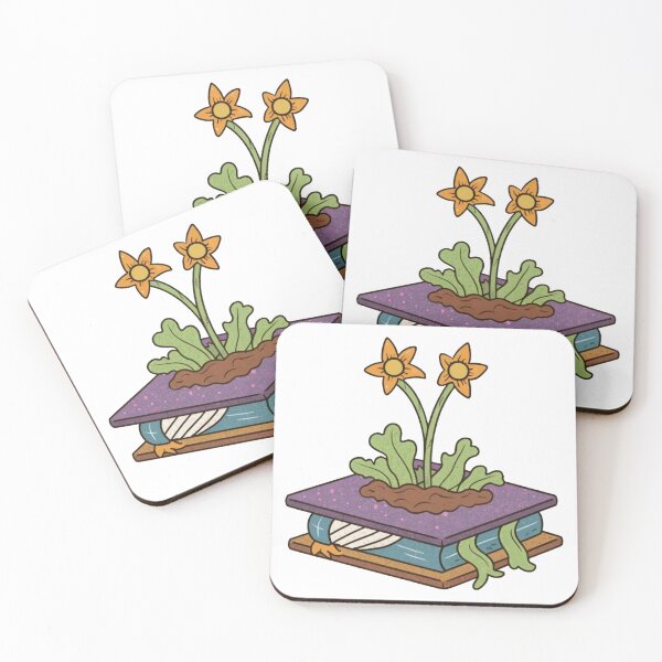 Item preview, Flowers Growing From Book | Orange Little Flowers designed and sold by CircinusStore.