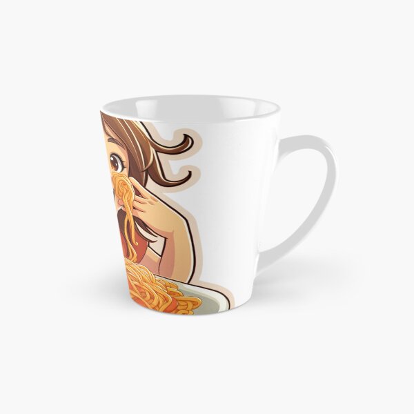 Item preview, Cute Girl Eating Spaghetti designed and sold by Riverside-Moon.
