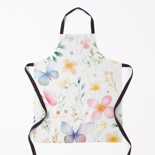 Item preview, flowers and butterflies, abstract, hand-drawn, watercolor illustrations designed and sold by aiartbay.