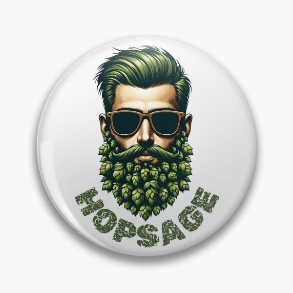 Artikelvorschau, Brewmaster's Vision: Hop Beard Elegance entworfen und verkauft von WBCreativeWS.