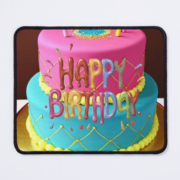 Item preview, Birthday Cake - Happy Birthday Message designed and sold by shakespeare1212.