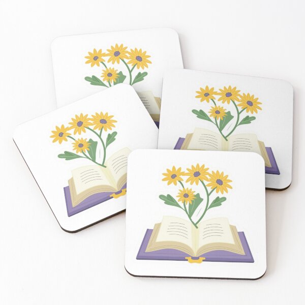 Item preview, Flowers Growing From Book | Yellow Paris Daisy designed and sold by CircinusStore.