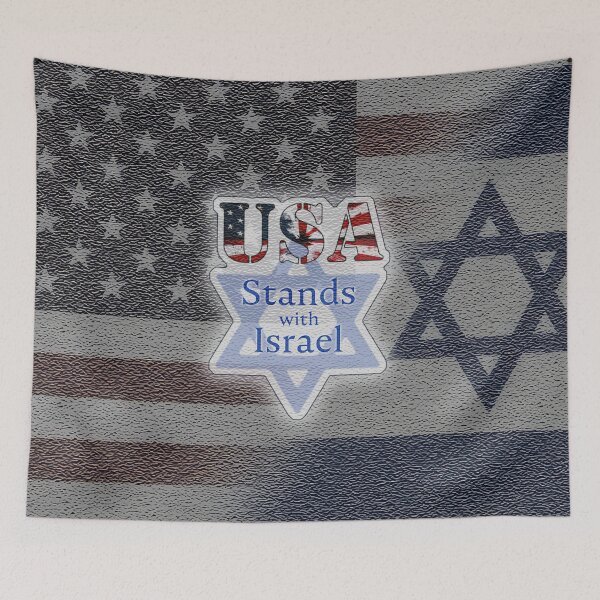 Item preview, USA Stands with Israel designed and sold by designs-by-ann.