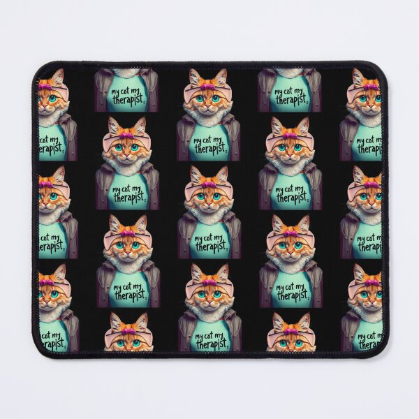 Item preview, Funny graphic of Therapist Cat designed and sold by ArtFeverShop.