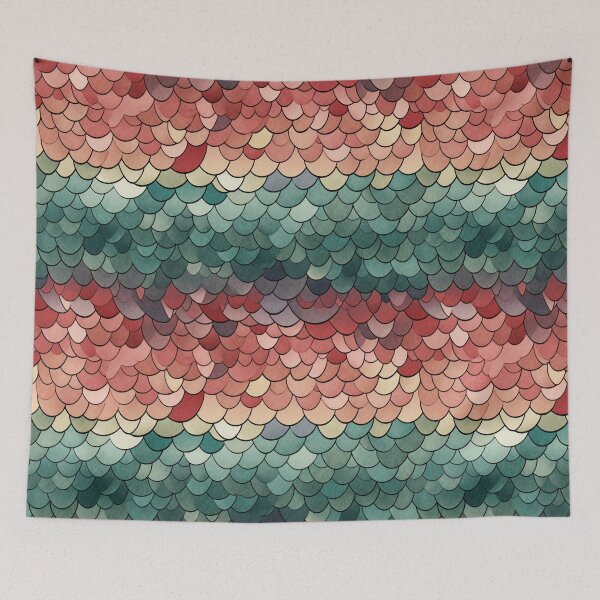 Item preview, Fishscales Pattern designed and sold by SideSignal.