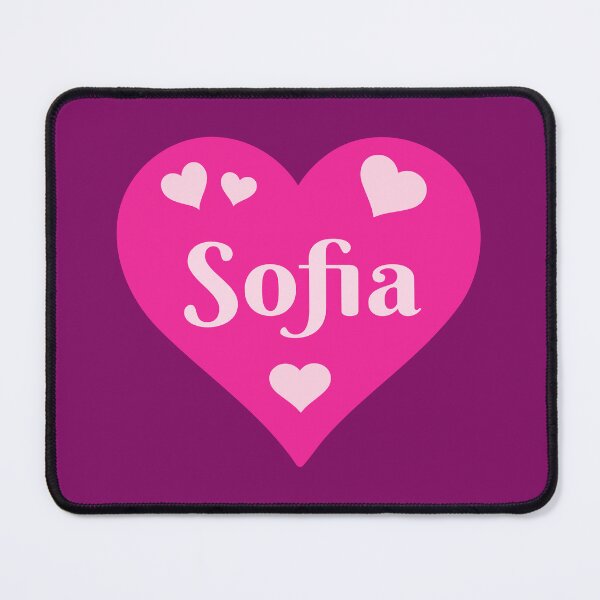 Item preview, Sofia Name Pink Heart  designed and sold by Jeallan Designs.