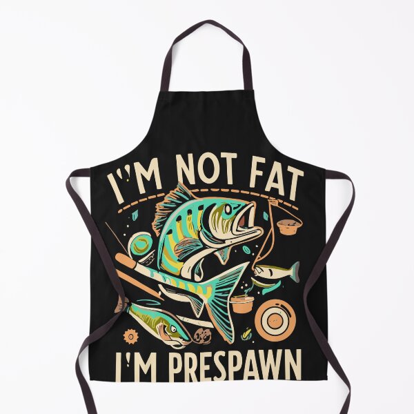 Item preview, I'm Not Fat I'm Prespawn bass fishing funny graphic designed and sold by Pitchou07.