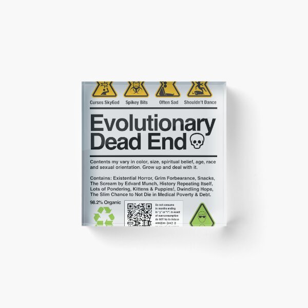 Item preview, Evolutionary Dead End Label designed and sold by miskatonic57.