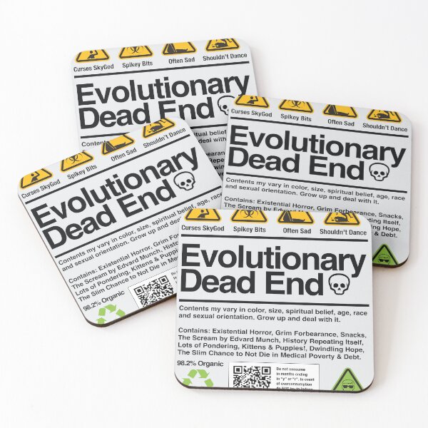 Item preview, Evolutionary Dead End Label designed and sold by miskatonic57.