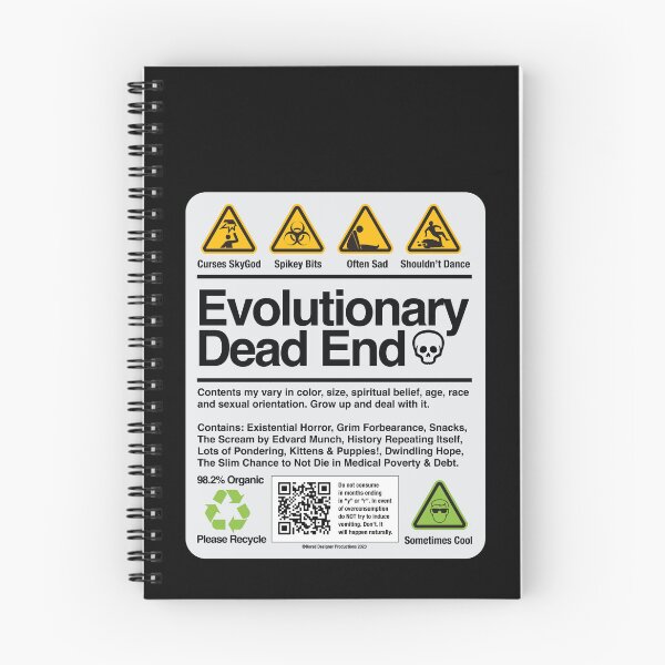 Item preview, Evolutionary Dead End Label designed and sold by miskatonic57.