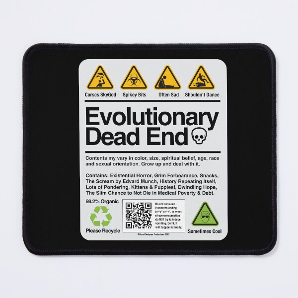 Item preview, Evolutionary Dead End Label designed and sold by miskatonic57.