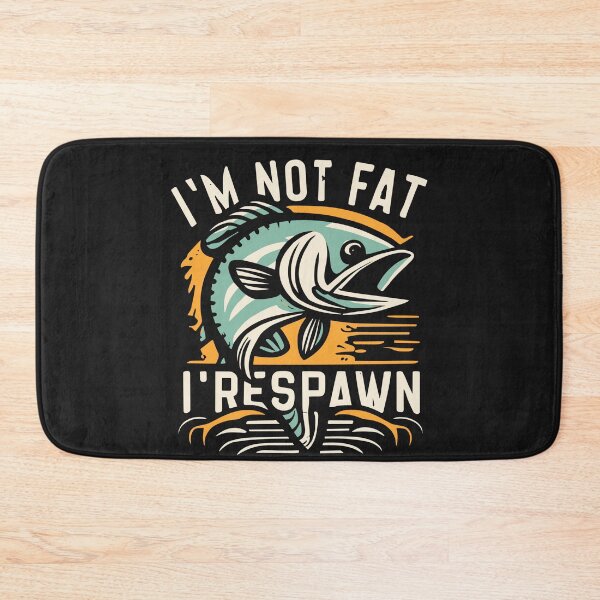 Item preview, I'm Not Fat I'm Prespawn bass fishing funny graphic designed and sold by Pitchou07.