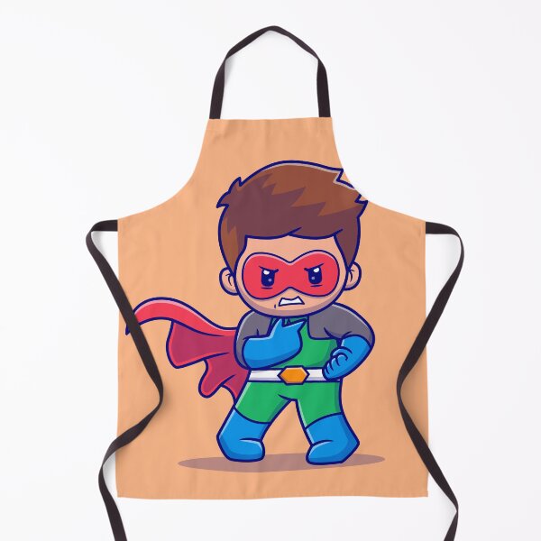 Item preview, "Playful Superhero with Pistol Gun Cartoon Vector Icon designed and sold by hjian8219.
