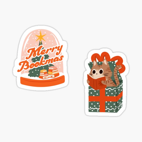 Item preview, meowy bookmas set designed and sold by indiebookster.