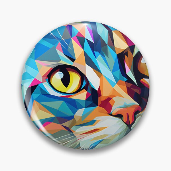 Item preview, Colorful Cat Portrait  designed and sold by TinyTints.