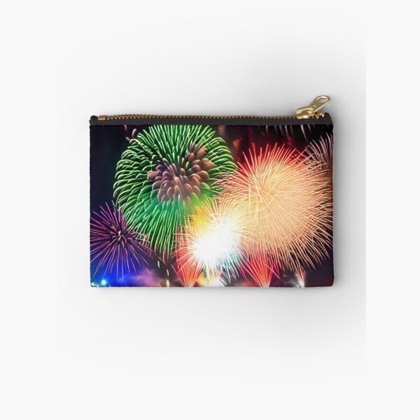Item preview, AI generated fireworks show in a town by water designed and sold by Tinkerbell678.