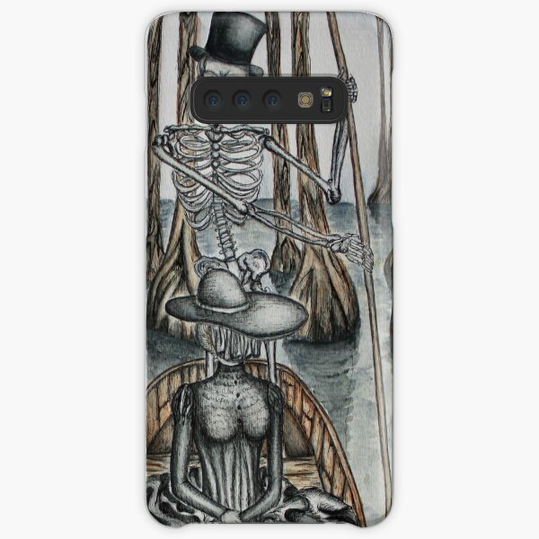 Swamp Music Players,The Ferryman & a black widow bayou gothic noir Baron Samedi, voodoo Samsung Galaxy Snap Case