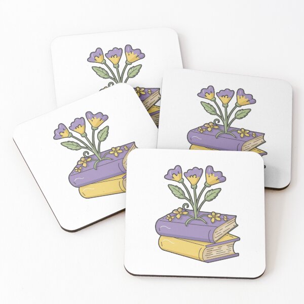Item preview, Flowers Growing From Book | Little Purple and Yellow Flowers  designed and sold by CircinusStore.