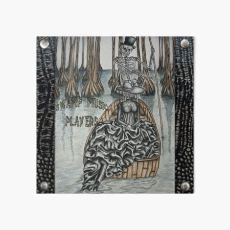 Swamp Music Players,The Ferryman & a black widow bayou gothic noir Baron Samedi, voodoo Art Board Print