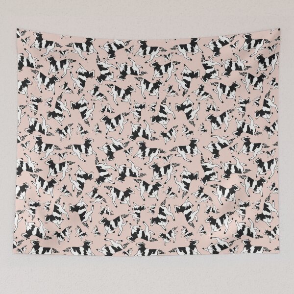 Item preview, Prancing Cows - Pink designed and sold by KBurnsArt.
