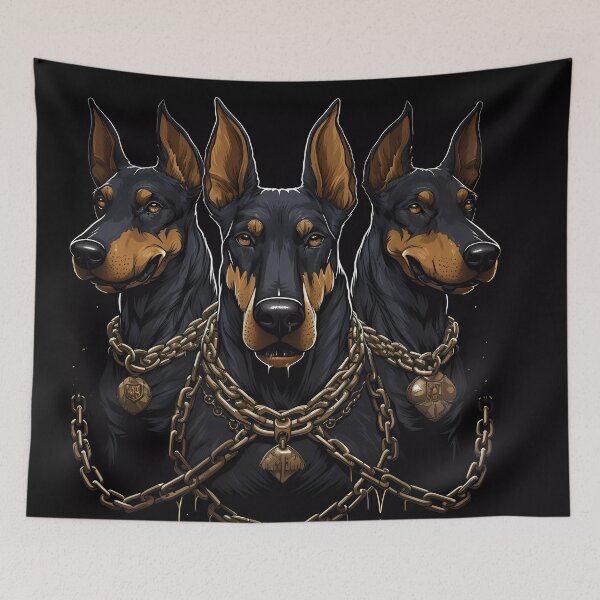 Item preview, “Golden Doberman Style” designed and sold by Art-Vortex-fr.