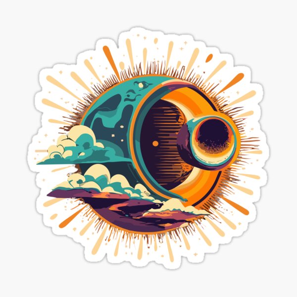 Vista previa del artículo con la obra «eclipse solar sol 2024», diseñado y vendido por BestTee4You.