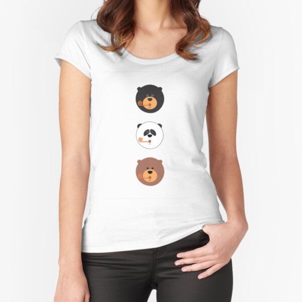 Bear Horray! Fitted Scoop T-Shirt