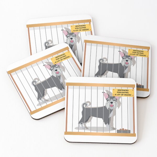 Item preview, Shnauzer Behind Bars: Snack Bandit designed and sold by Petensity.