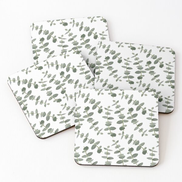 Item preview, Eucalyptus Branch Pattern - real botanic patterns - Naturally Beautiful Eucalyptus Leaves designed and sold by TurningMoss.