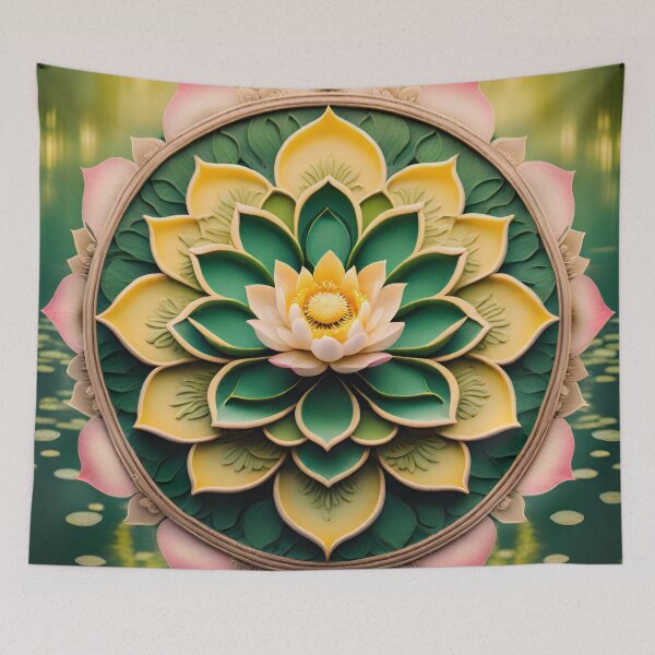 Item preview, Serenity Lotus Flower Mandala designed and sold by SpiritualManda.