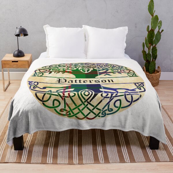Item preview, Patterson Tree of Life Clan Scottish Surname tartan designed and sold by BagTown Clans.