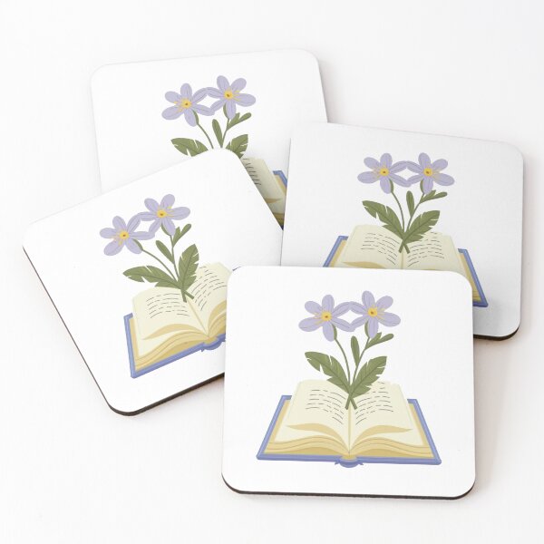 Item preview, Flowers Growing From Book | Light Purple Paris Daisy designed and sold by CircinusStore.