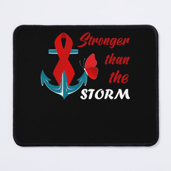 Item preview, Anchor Stronger Than The Strom Red Ribbon World AIDS Day designed and sold by EagmianPheolea.