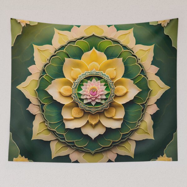 Item preview, Zen Lotus Flower Mandala designed and sold by SpiritualManda.