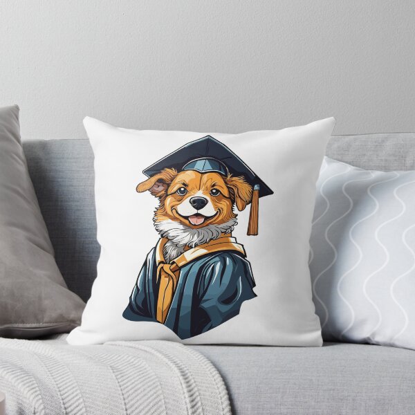 Item preview, Graduation Dog in Cap and Gown designed and sold by MamikonarsRB.
